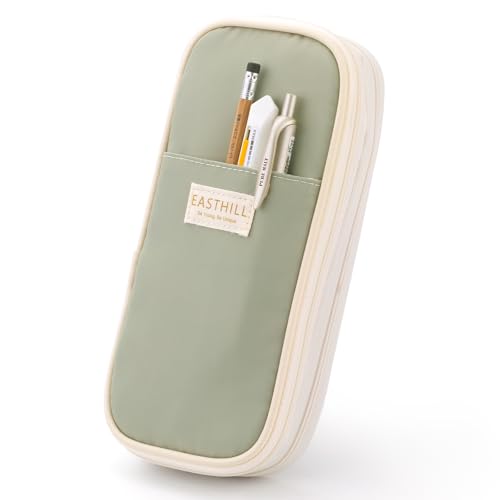EASTHILL Federmäppchen mit großem Fassungsvermögen, Schreibwaren-Stifttasche für Teenager-Grün von EASTHILL