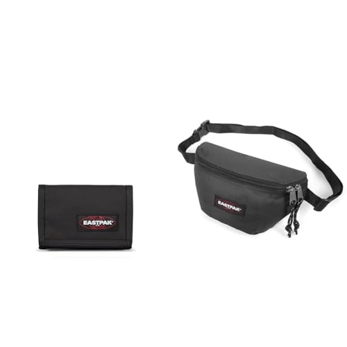 EASTPAK Crew Single Geldbörse, 22 cm Black (Schwarz) & Springer Gürteltasche, 129 cm, 125 L, Black (Schwarz) von EASTPAK