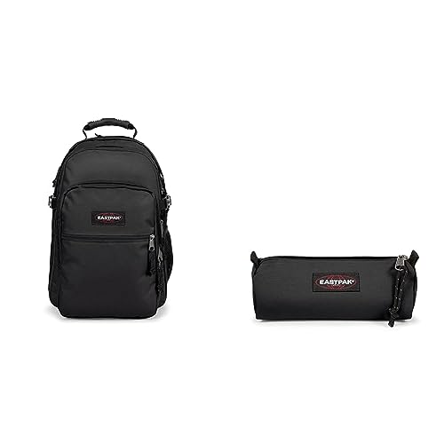 EASTPAK Tutor Rucksack, 48 cm, 39 L, Black (Schwarz) & BENCHMARK SINGLE Federmäppchen, 21 cm, Schwarz (Black) von EASTPAK