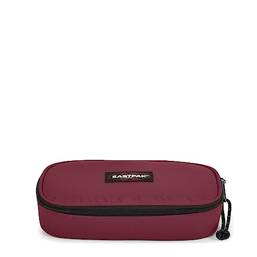 EASTPAK Federmäppchen, oval, 22 cm, Bushy Burgundy (Rot), Buschiges Burgunderrot, 5 x 22 x 9, Ovales Federmäppchen, 22 cm, buschiges Burgunderrot (rot) von EASTPAK