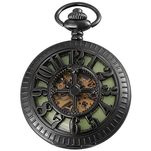 Unisex Classic Retro Handaufzug Mechanische Taschenuhr Arabische Ziffern Skelett Uhr mit Kette und Geschenkbox WPK194 Unisex Classic Retro Handaufzug Mechanische Taschenuhr Arabische Ziffern Skelett Uhr mit Kette und Geschenkbox WPK194 von Carrie Hughes