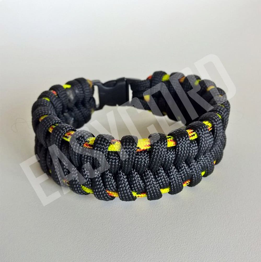 Easycord Paracord Armband Fishtail Schwarz Und Explosionsfarben Easycord Paracord Armband Fishtail Schwarz Und Explosionsfarben von EASYCORD