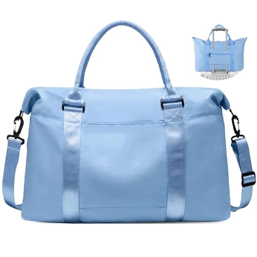 Reisetasche, Weekender Reisetasche für Herren, kleiner Turnbeutel für Damen, Krankenhaustasche für Arbeit und Lieferung, Übernachtungstasche, Gepäcktasche mit Trolleyhülle, Flugzeug-Reiseutensilien Reisetasche, Weekender Reisetasche für Herren, kleiner Turnbeutel für Damen, Krankenhaustasche für Arbeit und Lieferung, Übernachtungstasche, Gepäcktasche mit Trolleyhülle, Flugzeug-Reiseutensilien von EASYFUN