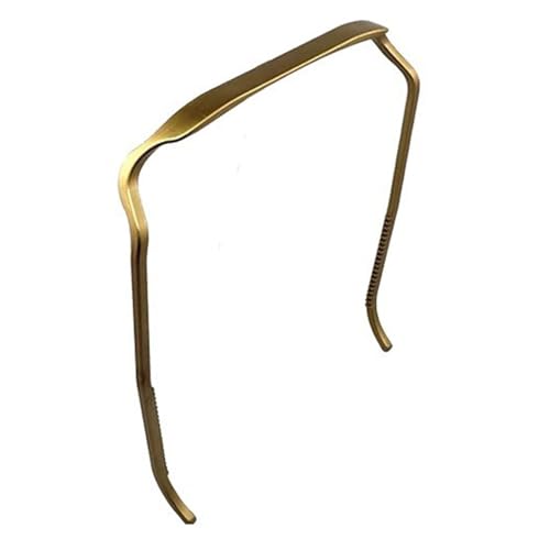 Glasses Headband, Square Eyeglasses Hair Band, Women Invisible Fixed Hairpin Thick Hair Special Hair Bundle Sunglasses Headband (Color : Gold) von EAUSO