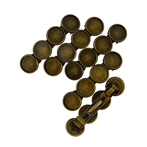 Haarklammern, Haarschmuck, 5-teilige Haarspangen for Frauen, stilvolle Lünette, Haarnadeln, Schmuckherstellung for Geschenkpartys, lässig, weiß (Color : Bronze) von EAUSO