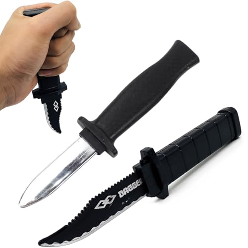 EAVUYIS Fake Messer, Fake Knife, Zaubertricks, 2er-Pack Verschwinden Dolch Messer, Kunststoff Klinge Spielzeug Dolch Gefälschtes Messer Zaubertricks Prop für Kinder Erwachsene von EAVUYIS
