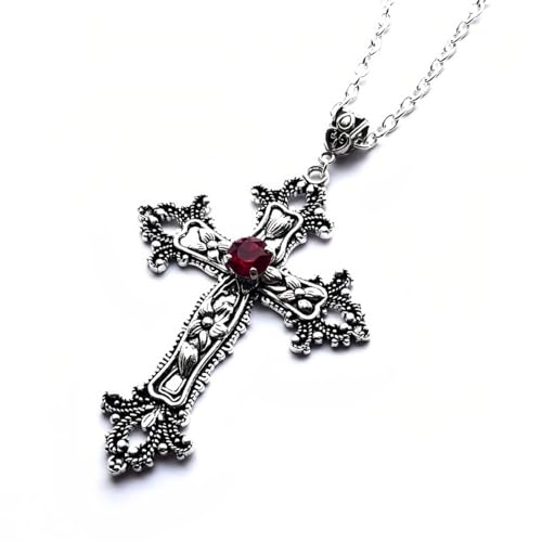 EAVUYIS Kreuz Kette Fasching Priester Kreuz Kette Halloween Kreuz Geeignet für Männer und Frauen von EAVUYIS