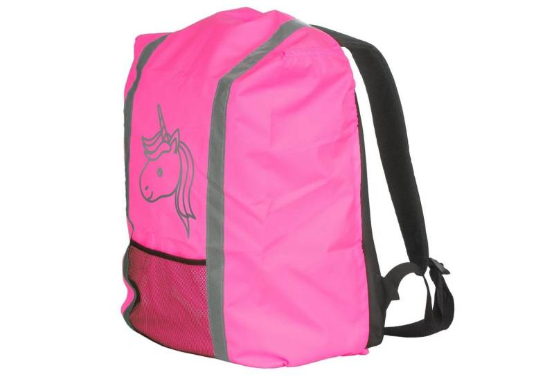 EAZY CASE Rucksack-Regenschutz Reflektor-Überzug Schutzhülle Einhorn, Reflektierender Regenüberzug Rucksäcke wasserabweisend Einhorn Pink von EAZY CASE