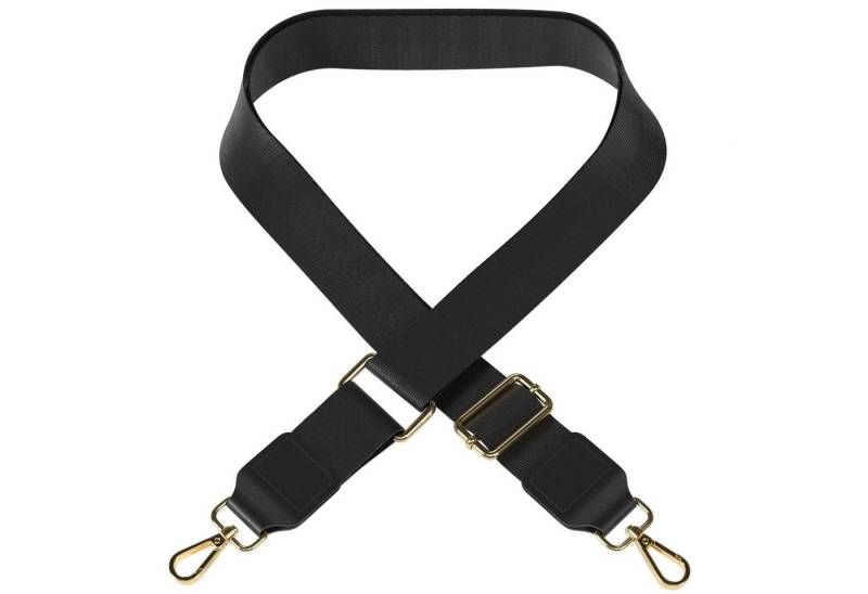 EAZY CASE Schulterriemen Schultergurte für Taschen unifarbend Verstellbarer Trageriemen Ersatz Taschengurt DIY Gürteltasche Schwarz von EAZY CASE