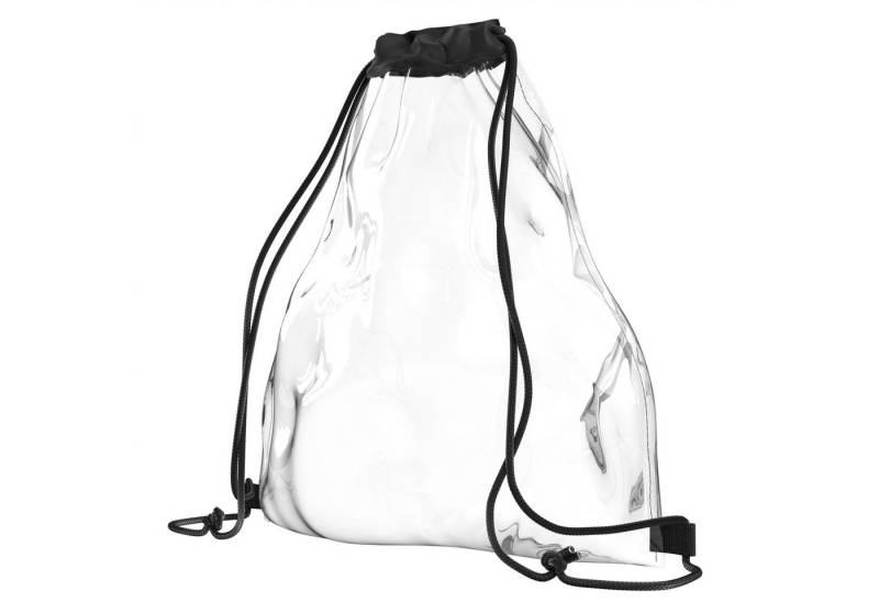 EAZY CASE Turnbeutel Festival Bags V2 Small Black, Festival Bag durchsichtig Transparente Tasche Festival Unisex Klein von EAZY CASE