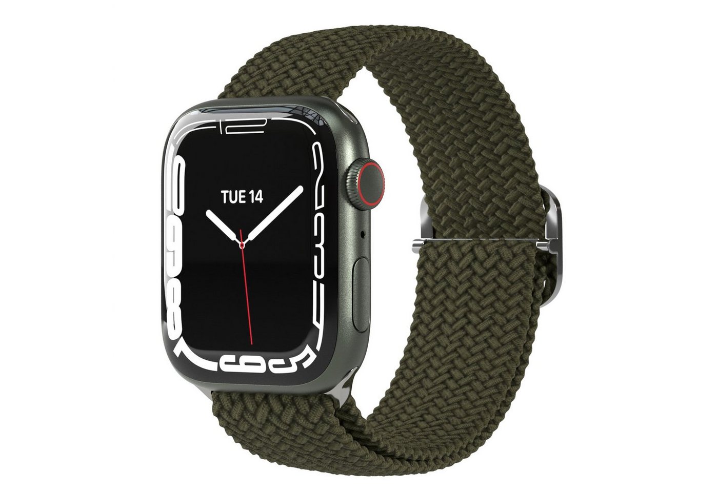 EAZY CASE Uhrenarmband Flechtband für iWatch 10 9 8 7 6 5 4 3 2 SE Ultra, Ersatzarmband iWatch 42mm 44mm 45mm 46mm 49mm Band dehnbar weich Grün EAZY CASE Uhrenarmband Flechtband für iWatch 10 9 8 7 6 5 4 3 2 SE Ultra, Ersatzarmband iWatch 42mm 44mm 45mm 46mm 49mm Band dehnbar weich Grün von EAZY CASE