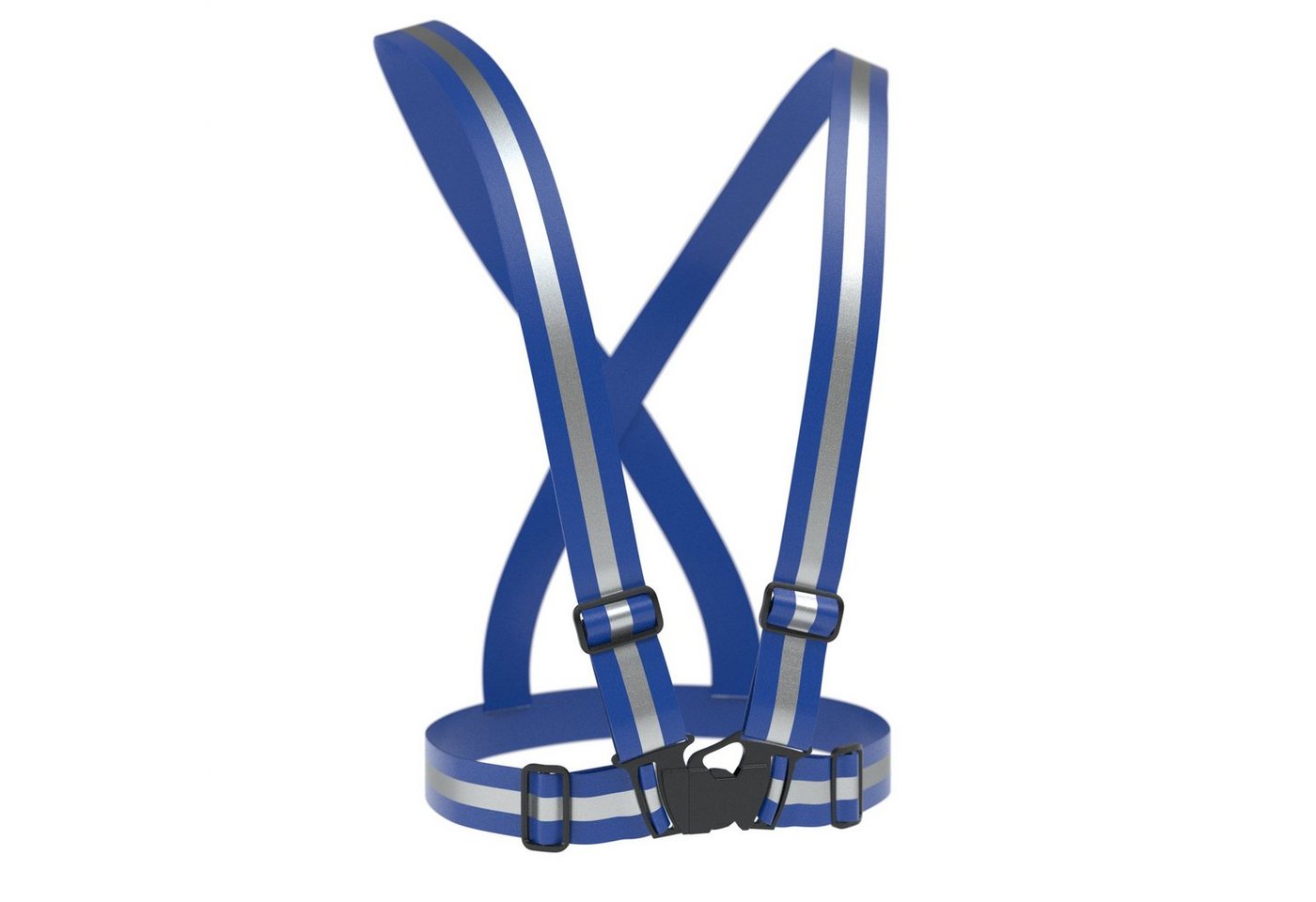 EAZY CASE Warnweste Universal Warnweste mit Schnalle Uni Reflektorweste Joggen flexibel reflektierend Mann Leuchtweste Blau von EAZY CASE