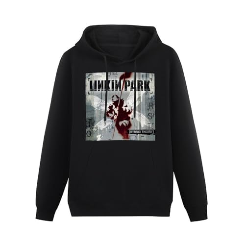 Linkin Park Hybrid Theory Men Cartoon Hoodie Unisex Sweatshirt Casual Pullover Hooded Black S von EAtsia