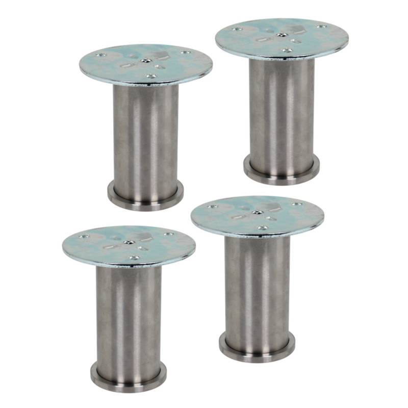 4x EBB Möbelfuß "Varia" Ø 45 mm Höhe 100 mm Edelstahl für Unterschrank von EBB