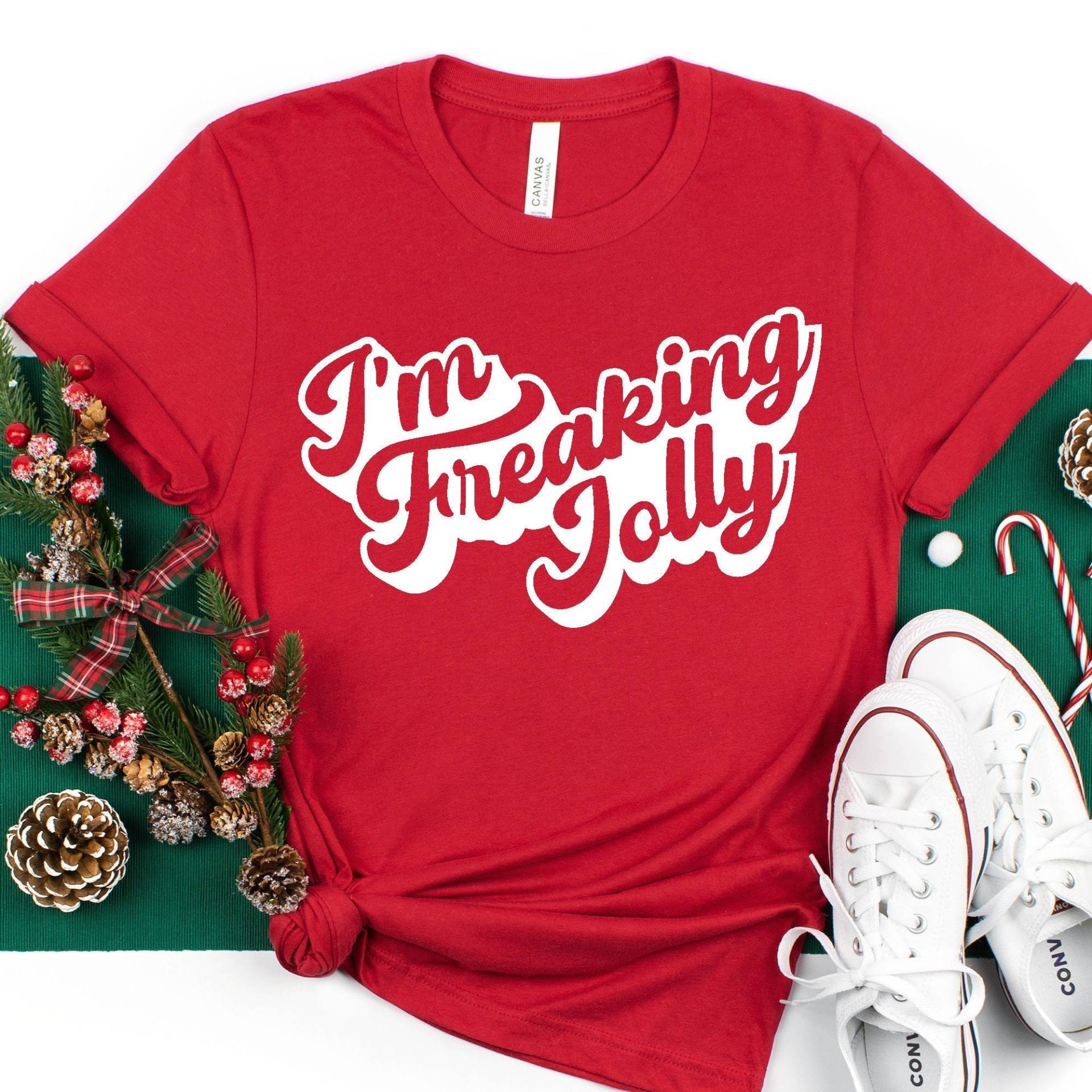 Ich Bin Fröhliches Weihnachtst-Shirt, Weihnachtsmannhemd, Weihnachtsbaumhemd, Frohes Weihnachtshemd, Süßes Weihnachtsgeschenk von EBBADesignUS