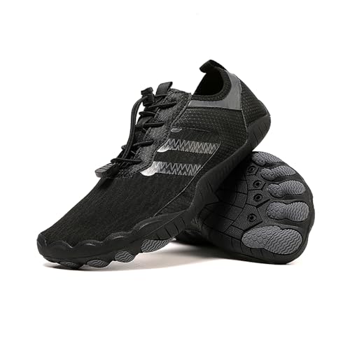 EBGRF Bequem Wasserschuhe für Damen Herren Leicht Atmungsaktiv Walkingschuhe rutschfest Wanderschuhe Schnell Trocknend Strandschuhe Schwimmschuhe Unisex Barfußschuhe für Fitnessstudio Yoga Strand von EBGRF