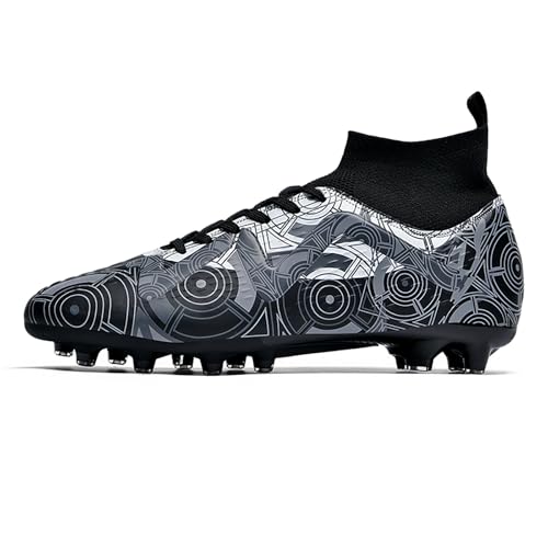 EBGRF High-Top Fußballschuhe für Herren : Anti-Rutsch Spikes Fussballschuhe Jugendliche Professionelle Wettkampf Training Sportschuhe für weichen Boden/Kunstrasen EBGRF High-Top Fußballschuhe für Herren : Anti-Rutsch Spikes Fussballschuhe Jugendliche Professionelle Wettkampf Training Sportschuhe für weichen Boden/Kunstrasen von EBGRF