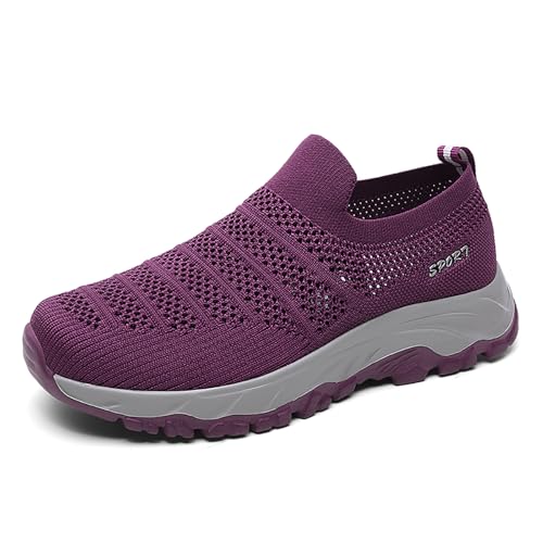 EBGRF Leicht Sommer Sneaker für Damen Herren Atmungsaktive Mesh Freizeitschuhe Slip On Walkingschuhe Ohne Schnürsenkel Turnschuhe Bequem rutschfest Sportschuhe für Tennis Jogging Gehen EBGRF Leicht Sommer Sneaker für Damen Herren Atmungsaktive Mesh Freizeitschuhe Slip On Walkingschuhe Ohne Schnürsenkel Turnschuhe Bequem rutschfest Sportschuhe für Tennis Jogging Gehen von EBGRF