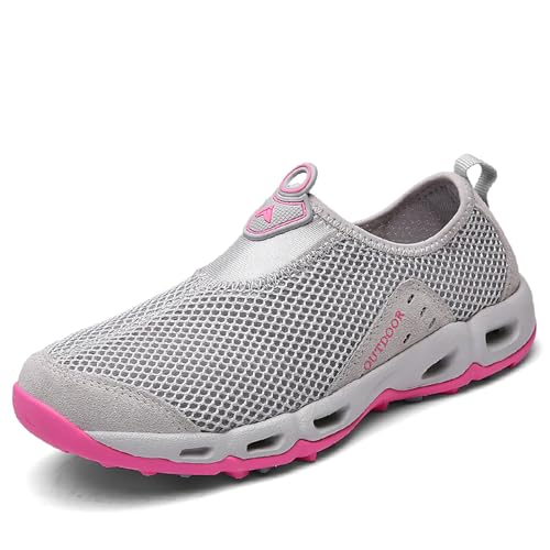 EBGRF Sommer Wanderschuhe für Damen : Unisex Leichte Bequem Walkingschuhe Slip On Atmungsaktiv Mesh Freizeitschuhe Outdoor rutschfest Laufschuhe Sportschuhe Joggingschuhe EBGRF Sommer Wanderschuhe für Damen : Unisex Leichte Bequem Walkingschuhe Slip On Atmungsaktiv Mesh Freizeitschuhe Outdoor rutschfest Laufschuhe Sportschuhe Joggingschuhe von EBGRF