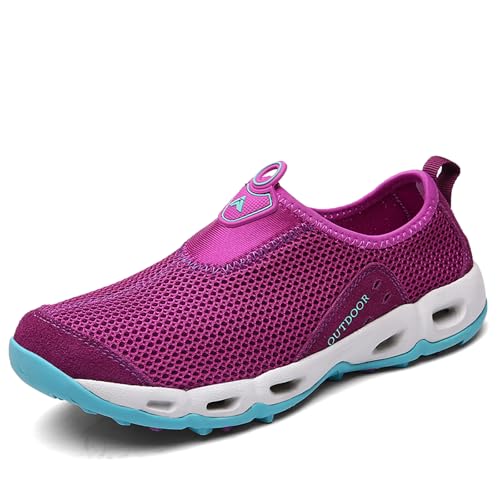 EBGRF Sommer Wanderschuhe für Damen : Unisex Leichte Bequem Walkingschuhe Slip On Atmungsaktiv Mesh Freizeitschuhe Outdoor rutschfest Laufschuhe Sportschuhe Joggingschuhe EBGRF Sommer Wanderschuhe für Damen : Unisex Leichte Bequem Walkingschuhe Slip On Atmungsaktiv Mesh Freizeitschuhe Outdoor rutschfest Laufschuhe Sportschuhe Joggingschuhe von EBGRF