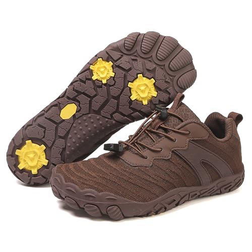 EBGRF rutschfest Barfußschuhe Damen Herren Leicht Atmungsaktiv Traillaufschuhe Wanderschuhe Schnell Trocknend Strandschuhe Unisex Fitnessschuhe Barfussschuhe für Wassersport Yoga Strand von EBGRF