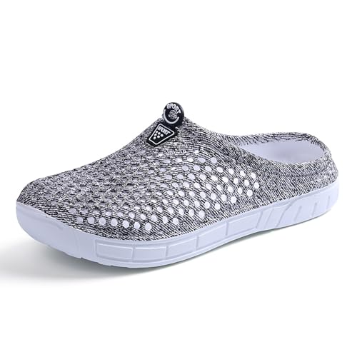 Pantoletten Sandalen für Damen Herren Leicht Atmungsaktiv Gartenclogs rutschfest Slip-On Hausduschuhe Unisex Outdoor Gartenschuhe Sommer Schnell Trocknend Strand Sandalen Pantoletten Sandalen für Damen Herren Leicht Atmungsaktiv Gartenclogs rutschfest Slip-On Hausduschuhe Unisex Outdoor Gartenschuhe Sommer Schnell Trocknend Strand Sandalen von EBGRF