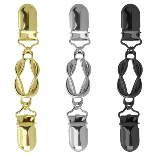 EBQOSK 3 Stück Damen-Kleidungsknöpfe – Kleid Rücken Taille Cincher für Pullover Cardigan Kragen Damen Kleidung Clips von EBQOSK