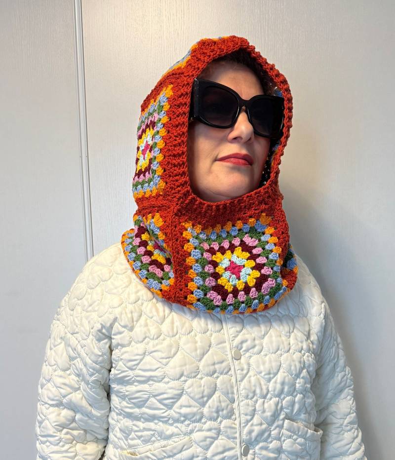 Gehäkelte Balaclava - Skimütze Winter Gesichtsmaske von EBRULITA