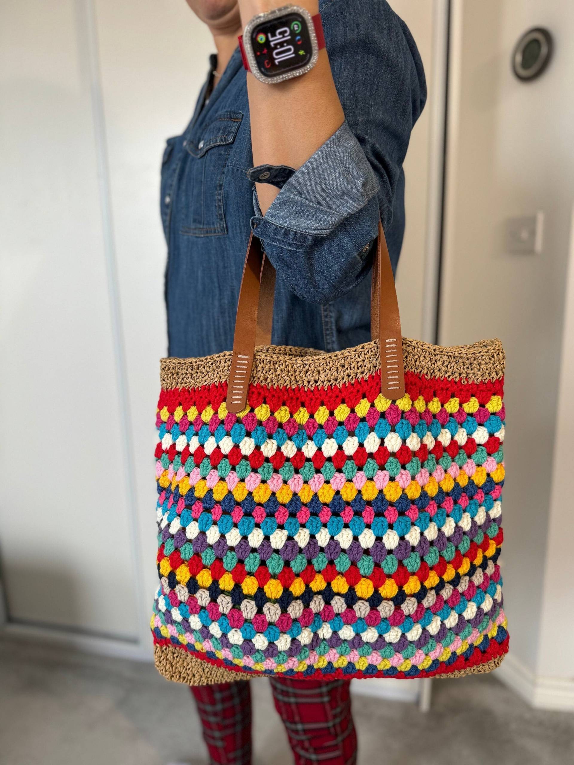 Gehäkelte Tragetasche | Einkaufstasche von EBRULITA