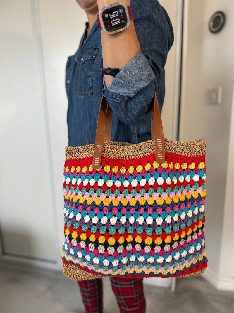 Gehäkelte Tragetasche | Einkaufstasche von EBRULITA
