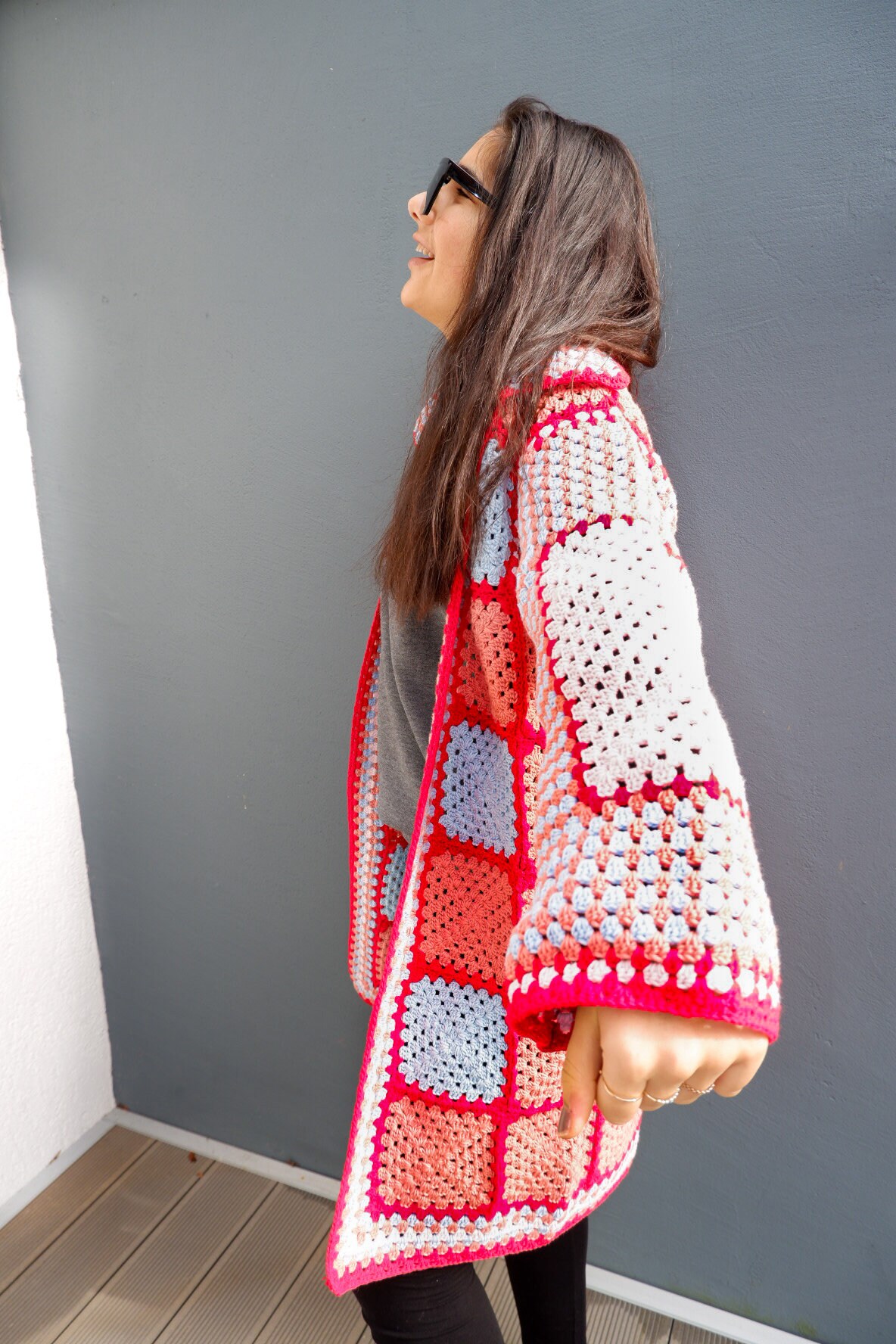 Gehäkelter Cardigan S-M von EBRULITA