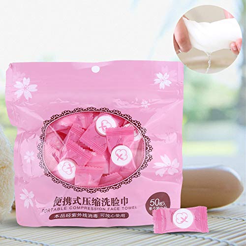 EBTOOLS Komprimierte Handtücher Nicht Gewebter Stoff-Gesichtstücher für die Reise (50 Stück) von EBTOOLS
