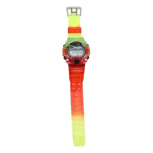EBTOOLS Multifunktionale Digitale Uhr mit LED -Display für Sportliebhaber - Dual Time Countdown Chronograph für Jugendliche in Grün und Rot (Grün Rot) von EBTOOLS