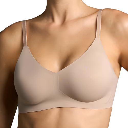 EBY Damen Seamless Adjustable Straps BH, Undurchsichtige, Hautfarben, L EBY Damen Seamless Adjustable Straps BH, Undurchsichtige, Hautfarben, L von EBY