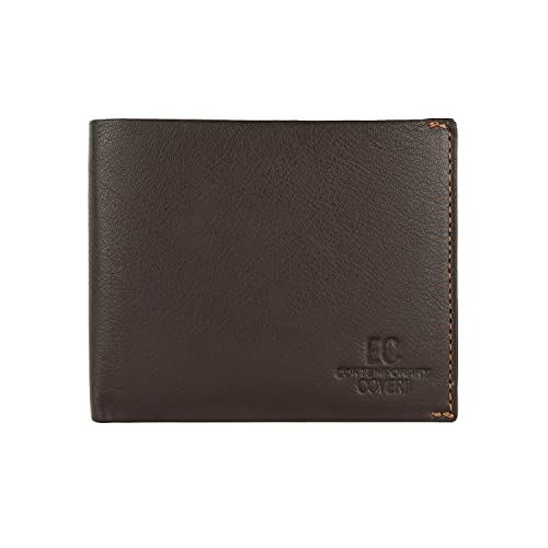 EC COVERI Herren-Geldbörse aus Echtleder mit Münzfach und Geschenkbox von EC Contemporary Coveri