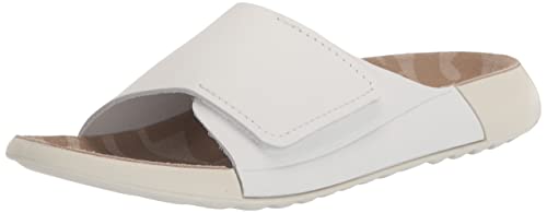 ECCO 2ND COZMO W FLAT SANDAL, Bright White, 39 EU von ECCO