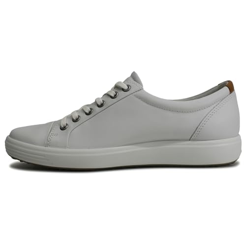ECCO W Soft 7 Weiß - Bequeme atmungsaktive Damen Sneaker, Größe EU 41 - Farbe White von ECCO