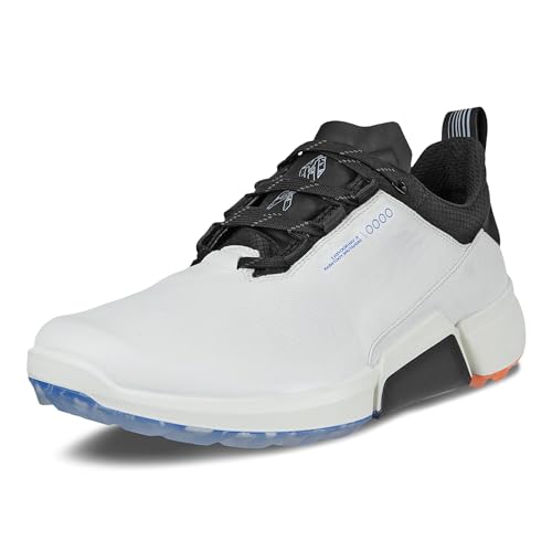ECCO Biom H4 Gore-tex Wasserdichter Golfschuh für Herren, Weiss/opulenter Garten, 12-12.5 von ECCO