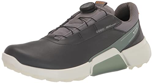 ECCO Biom Hybrid 4 Boa Gore-tex Wasserdichter Golfschuh für Herren, Magnet/Frosty Green, 10-10.5 von ECCO
