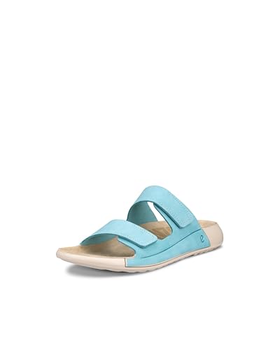 ECCO Damen Cozmo 2.0 Two Band Slide Sandal, Aquatic Nubuk, 8/8.5 UK von ECCO