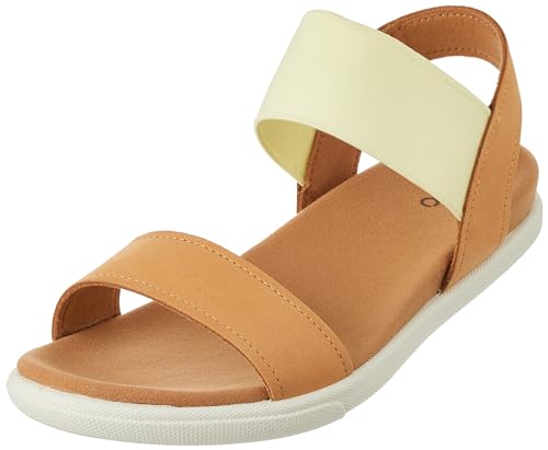 ECCO Damen Damara Sandal, Lion, 37 EU von ECCO