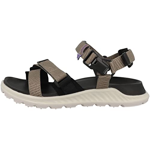 Ecco Damen EXOWRAP W 3S TEX Sandal, Moon Rock/Taupe, 36 EU von ECCO