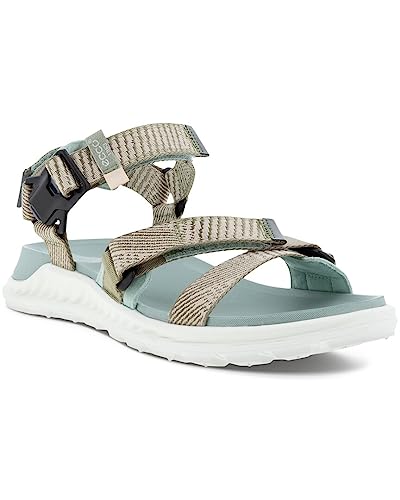 Ecco Damen EXOWRAP W 3S TEX Sandal, SAGE/BEIGE/Ice Flower, 37 EU von ECCO