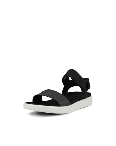 Ecco Damen FLOWTW Riemchensandalen, Schwarz (Black/Black 51052), 41 EU von ECCO