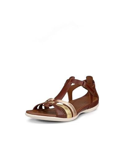 ECCO Damen Flash 240873 Leder Mink Gold Hammered Bronze Sandalen 40 EU von ECCO