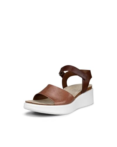 ECCO Damen Flowt Wedge Kork Sandale, Kaschmir/Kakaobraun, 40/41 EU von ECCO
