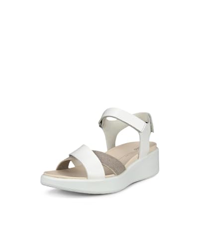 ECCO Damen Keilsandale Flowt Wedge LX Weiss 40 von ECCO