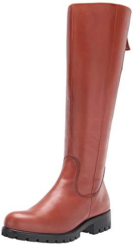 ECCO Damen Modtray Hydromax-Wasserabweisend Kniehohe Stiefel, cognac, 38/38.5 EU von ECCO