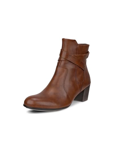 ECCO Damen Shape 35 Inside Zipper Plain Toe Ankle Boot, Cognac, 36/36.5 EU von ECCO