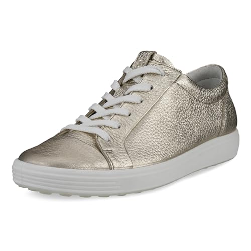 ECCO Damen Soft 7 W Sneaker, Pure White Gold, 38 EU von ECCO